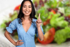 Donna, insalata