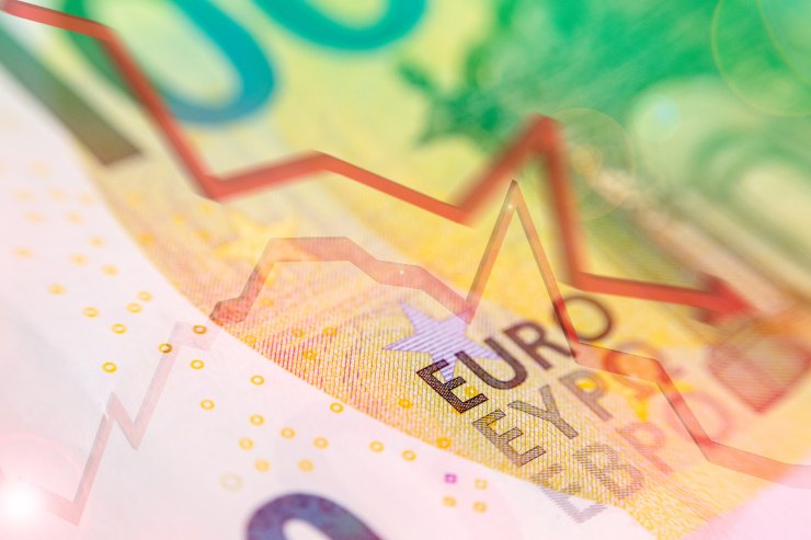 Banconota euro illustrazione statistica