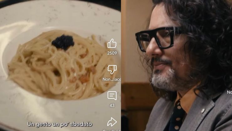 Collage di un piatto di pasta e Borghese a 4 Ristoranti